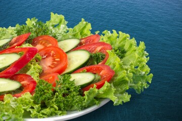 Tasty fresh vegetable salad dish