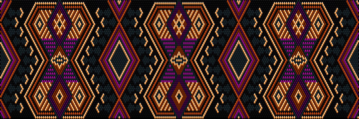 Pattern, ornament,  tracery, mosaic ethnic, folk, national, geometric  for fabric, interior, ceramic, furniture in the Latin American style.