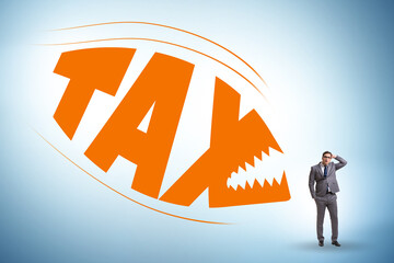 Fototapeta premium Concept of the tax burden