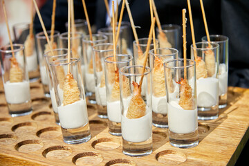 langostinos, langostinos empanados, frito, pez, sabroso, alimento, comida, rico 