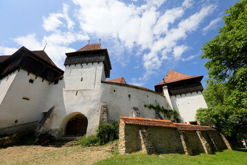 Viscri fortified church in Transylvania, Romania. It is a UNESCO World Heritage site. 
