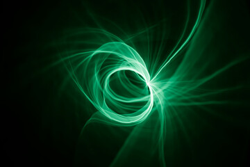 streaks of light waving and twisting