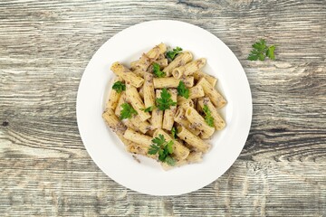 Tasty fresh Pasta dish in plate