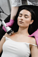 Thermal or radio frequency hardware RF lifting for smoothing wrinkles, improving skin tone and...