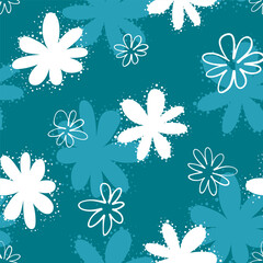 Obraz premium Seamless pattern with flowers