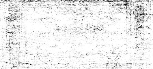 Scratched Frame. Grunge Urban Background Texture Vector. Dust Overlay. Distressed Grainy Grungy Framing Effect. Distressed Backdrop Vector Illustration. EPS 10.