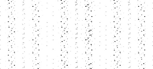 Monochrome texture composed of irregular graphic elements. Distressed uneven grunge background. Abstract vector illustration. Overlay for interesting effect and depth. Isolated on white background.