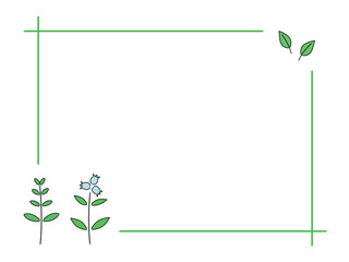 ボタニカルなフレーム4　主線あり