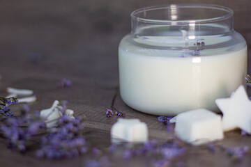 Lavander Soap and Candel 