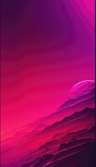 sunset in the mountains magenta wallpaper