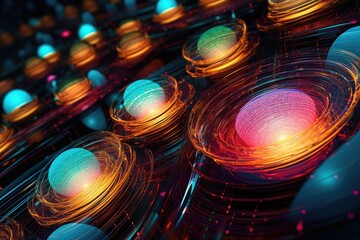 Beauty of abstract forms and textures. Generative AI
