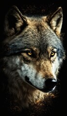 gray wolf lupus wallpaper background