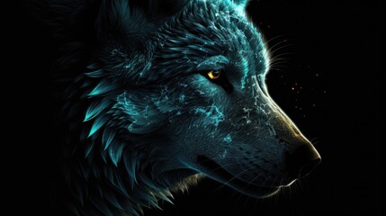 wolf head portrait wallpaper background