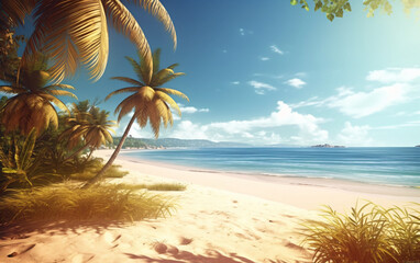 Obraz na płótnie Canvas Amazing Summer Beach