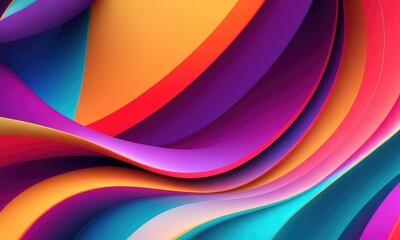 Abstract colorful curvy background wallpaper design