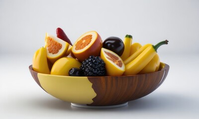 Naklejka na ściany i meble Bowl of fruit on the table