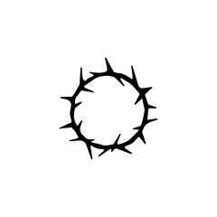 vector illustration of round barbed wire concept