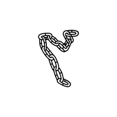 chain illustration vector with concept