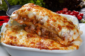 Lasagna stuffed meat