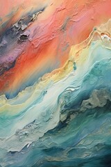 Naklejka premium Water and sky. AI generated art illustration.