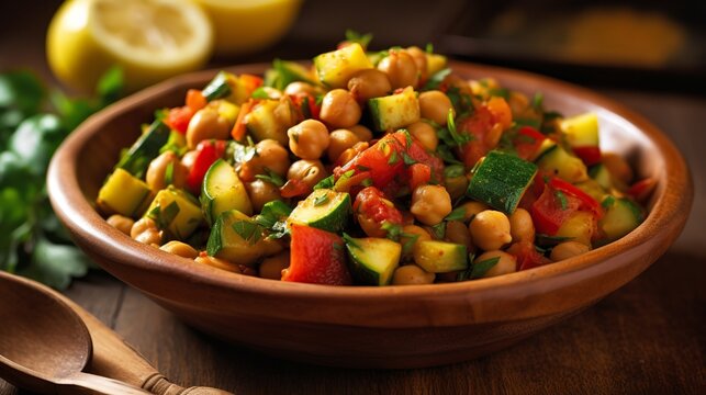 Fresh and Zesty: Moroccan Chickpea Salad