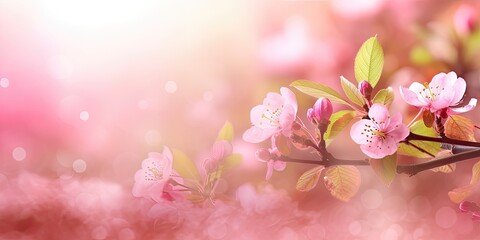 Pink cherry blossom - generative AI