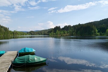 Obraz premium boats on lake