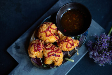 Asian fried vegetables with sauce
