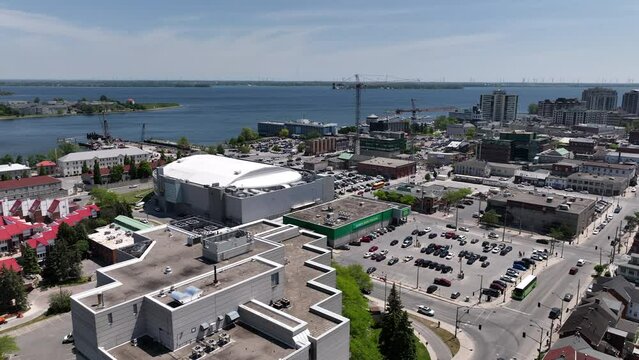 Aerial view of Kingston Ontario Canada