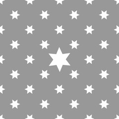 Seamless pattern of white stars. vector illustration