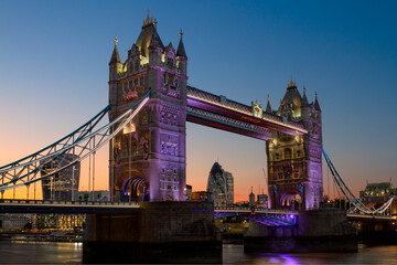 Fototapeta na wymiar Tower of London - Tower Bridge at Sunset
