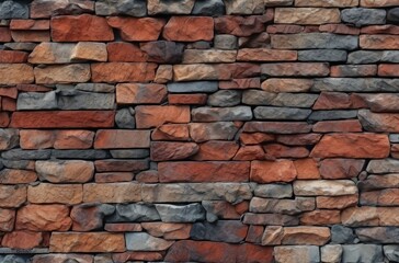 old brick wall - generative AI