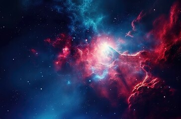 Fototapeta premium space nebula - generative AI