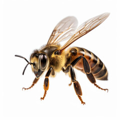 bee on white background