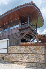 Street and old houses in town of Koprivshtitsa, Bulgaria