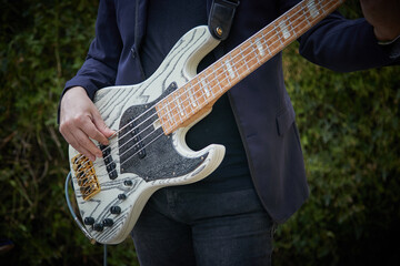 guitarra, música, mano, eléctricas, cuerda, instrumento