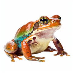 Naklejka premium frog isolated on white background