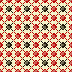 Seamless simple flowers Pattern. Flowers texture designs can be used for backgrounds, motifs, textile, wallpapers, fabrics, gift wrapping, templates. Vector	
