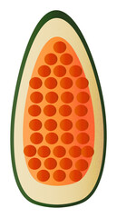 Set Vector illustration exotic fruit drink