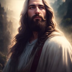 Jesus Christ Portrait made with artificial inteligence
