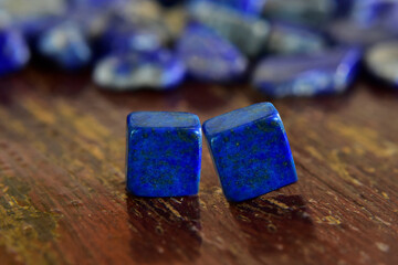 Lapis Lazuli Blue stone Beautiful by nature For making ornaments.