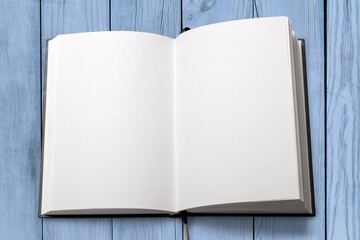 Open book on desk background, reading concept