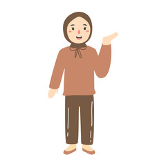 young people waving hand illustrations 