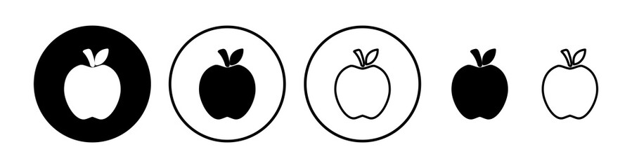 Apple icon vector. apple symbol