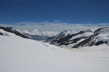 Fototapeta na wymiar Mountains Snow Glacier Swiss Alps