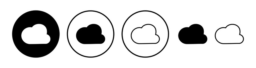Cloud icon vector. cloud data. cloud services