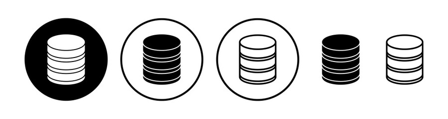 Database icon vector. server icon. storage