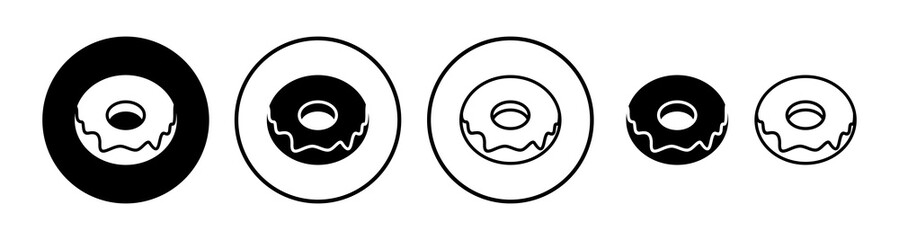 Donut icon vector. doughnut icon. donut logo