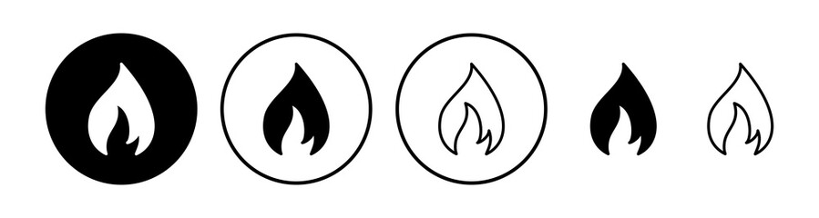Obraz premium Fire icon vector. fire flame icon