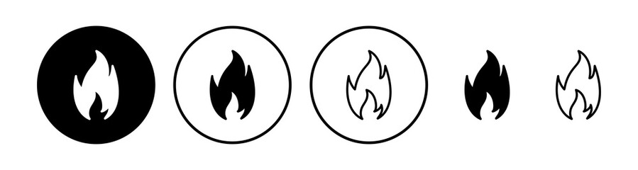 Fire icon vector. fire flame icon